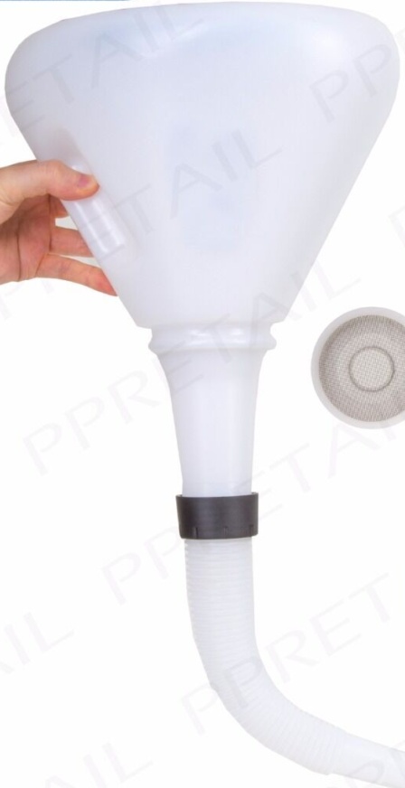 Draper 1x Expert 230mm 3l Heavy Duty Polypropylene Funnel Professional Tool - Image 2