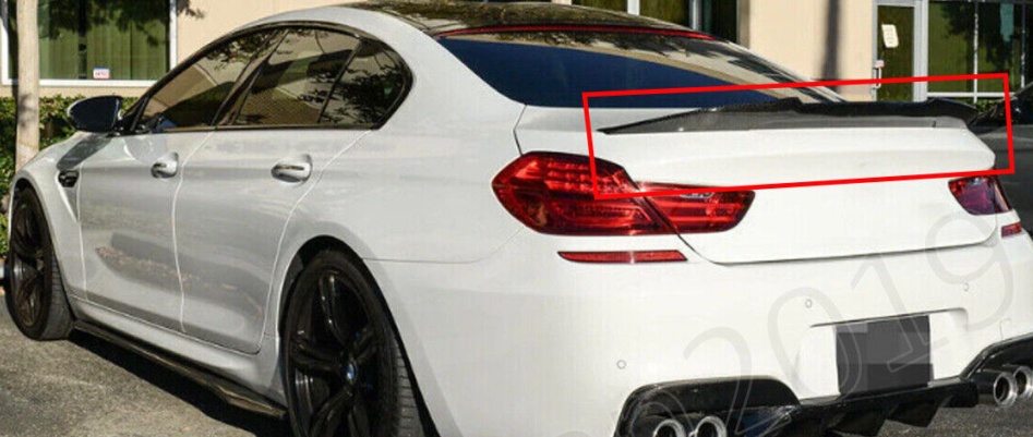 PSM Style Rear Trunk Spoiler Gloss Black For BMW 6 Series F06 Gran Coupe 12-2018