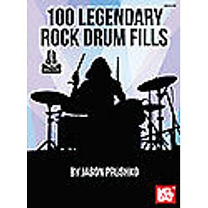100 Legendary Rock Drum Fills Book Jason Prushko Book and Audio Online Drum Kit - Image 2