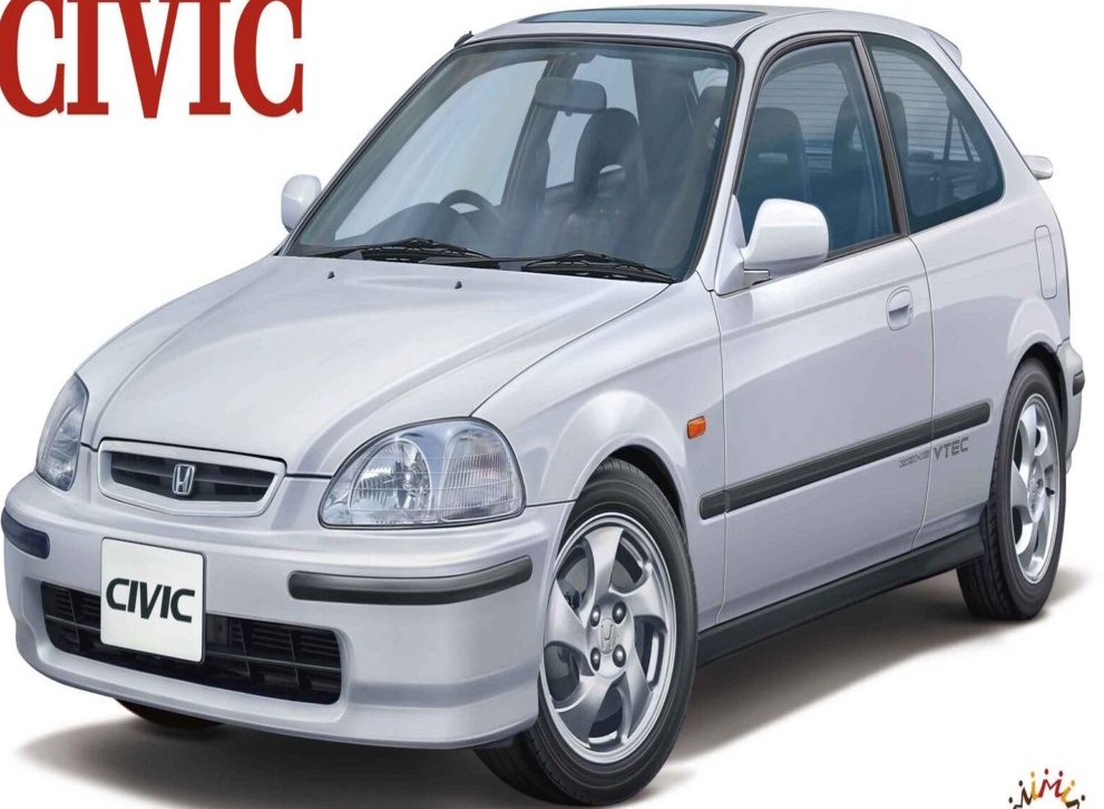 1:24 Scale Fujimi Honda Miracle Civic SiR ’96 EK4 Model Kit