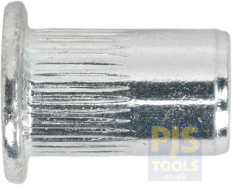 Sealey TISM8 Splined Threaded Insert (Rivet Nut ) M8 - Pack of 50
