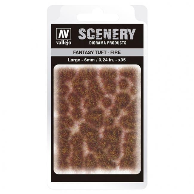 VALSC431 - AV Vallejo Scenery - Fantasy Tuft - Fire, Large: 6mm