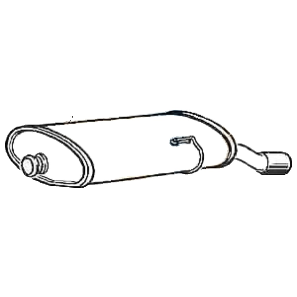 Klarius PG571H Exhaust Rear Box 206 1.6 2.0 98-09