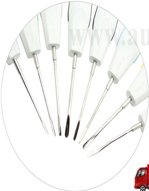 Luxation Elevators set of 8 Root Elevators Teeth Extraction Tooth Loosening Aver