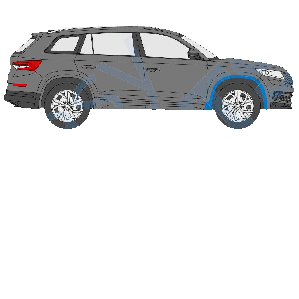 SKODA KODIAQ 2016- FRONT WHEEL ARCH COVER TRIM / RIGHT