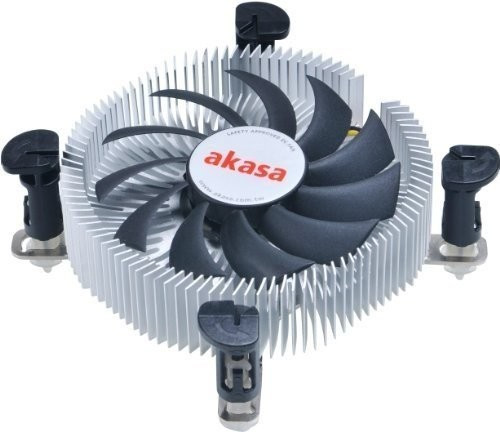 Akasa AK-CC7122EP01 Low Profile Low Noise CPU Fan Cooler for Intel 26mm Height