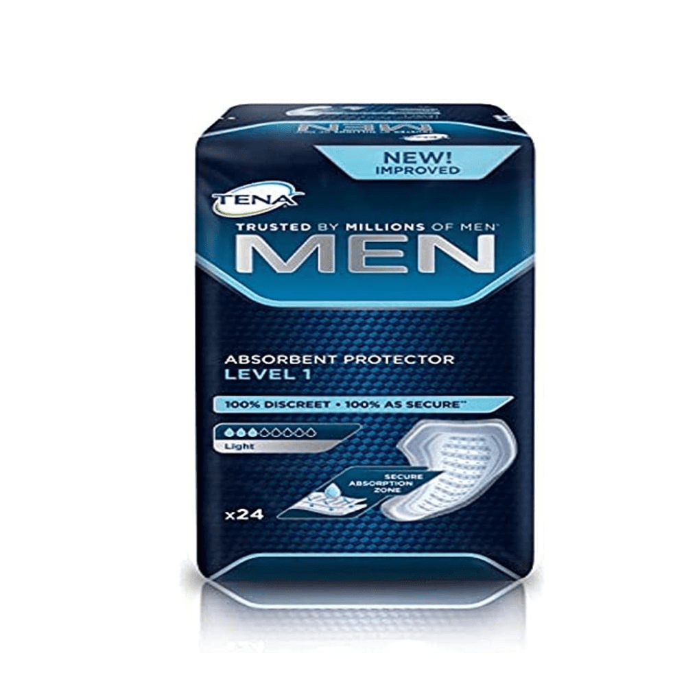 TENA Men Level 1 Active Fit Absorbent Protector - Pack of 24 Incontinence Pads - Image 8