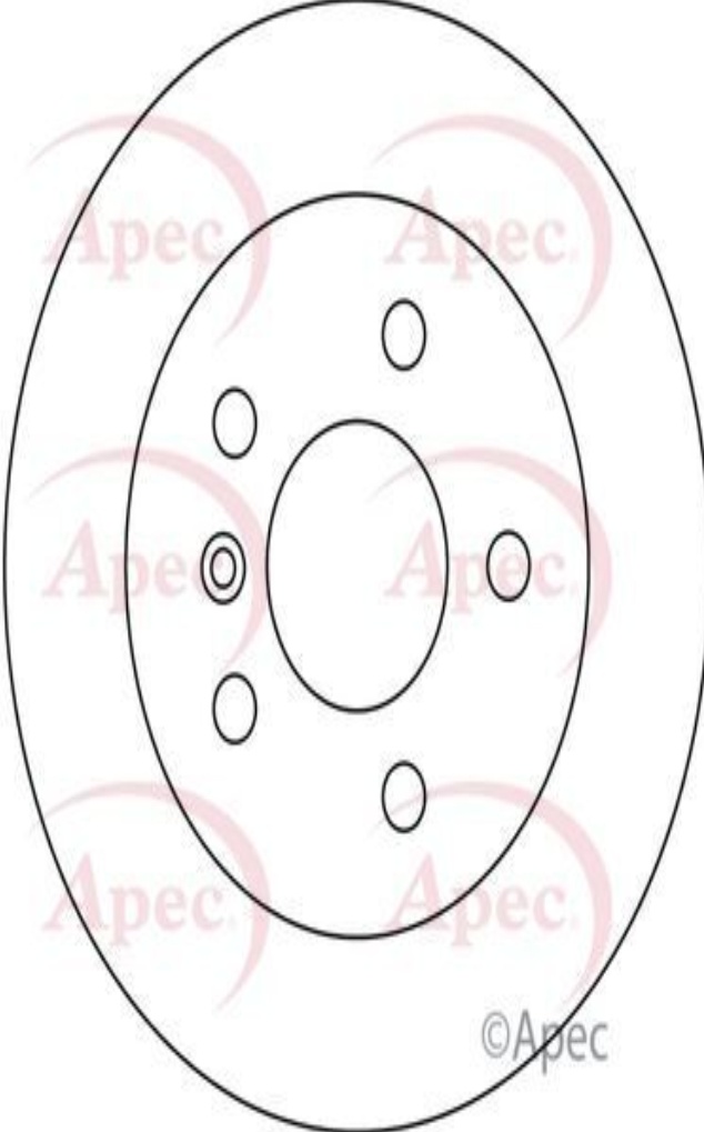 Brake Disc Rear Solid Braking Fits Mercedes-Benz A-Class B-Class APEC DSK2300