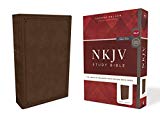 NKJV Study Bible, Leathersoft, Brown, Comfort Print by Thomas... - 9780785220589