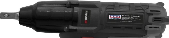 Sealey CP20VPIWKIT1 Brushless Impact Wrench Kit 1/2"" Sq Drive 20V 4Ah 700Nm