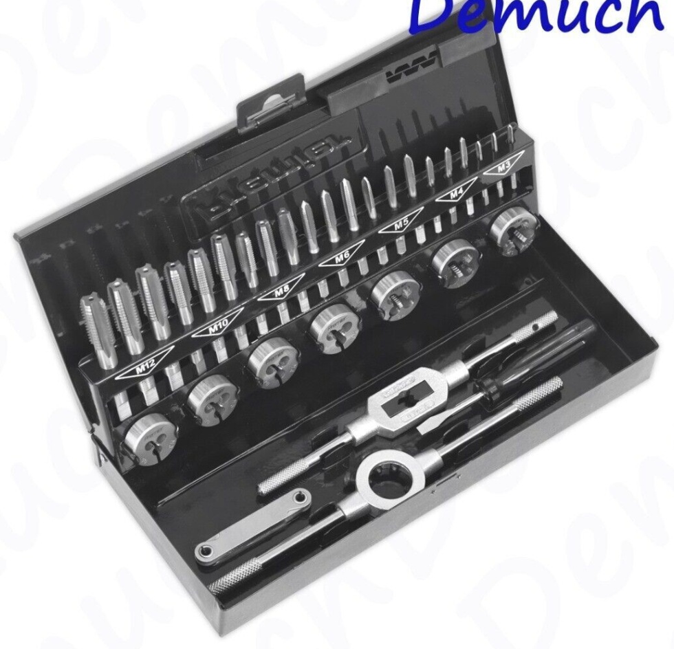 Sealey AK3015HSS Metric Tap & Die Set Split Dies 32pc - HSS 4341