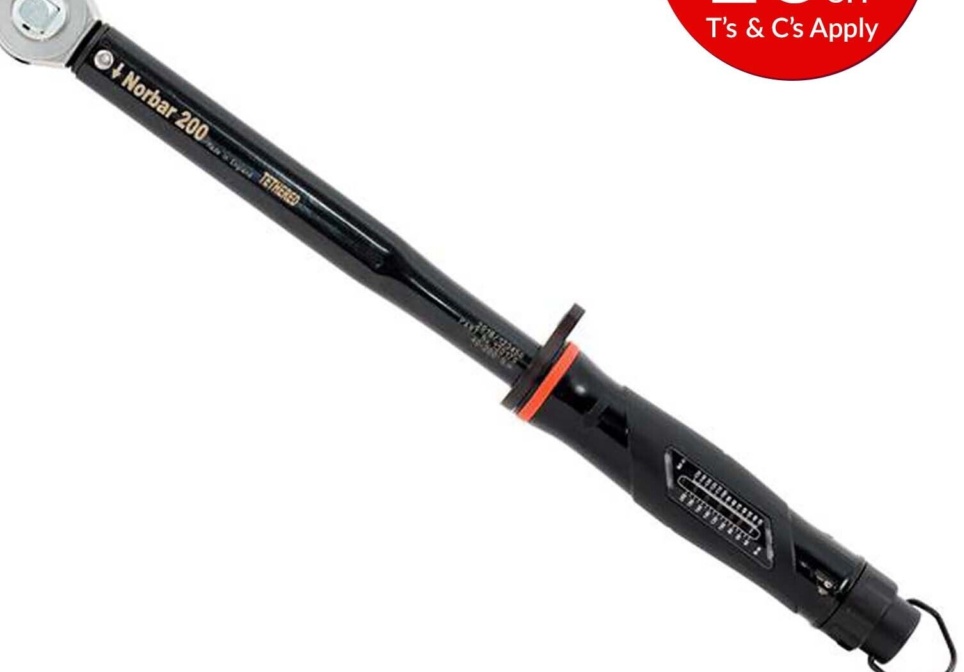 Norbar Tethered Torque Wrench 1/2in Square Drive 40-200Nm 30-150 lbf NOR130179