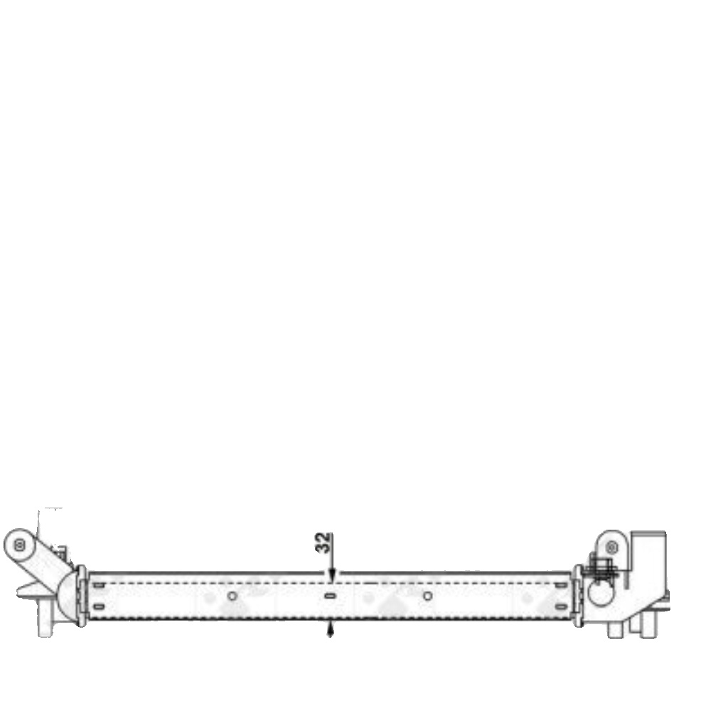 NRF 58109 Radiator, engine cooling for SAAB
