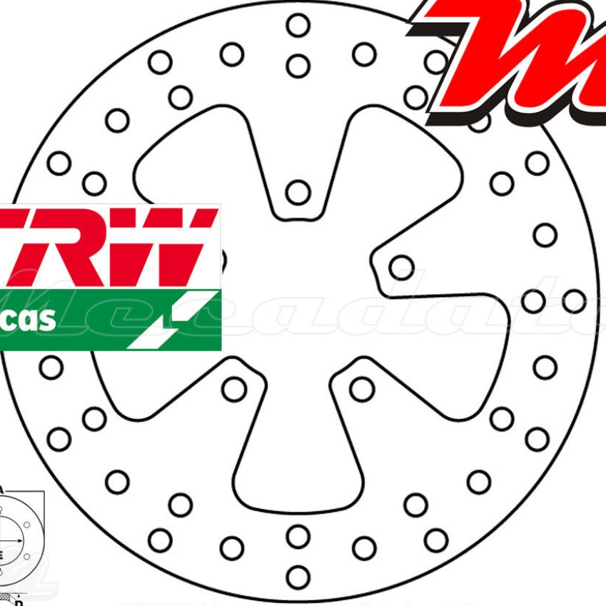 TRW MST 253 Brake Disc For Motorcycle Parts Accessories Replacement Parts