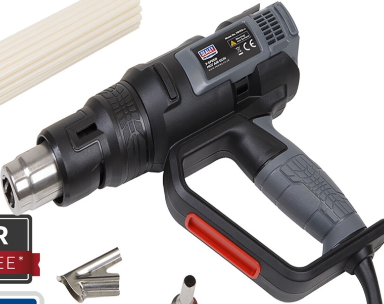 Sealey HS102K Hot Air Heat Gun Plastic Welding Set 240v - Image 3