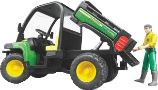 John Deere Gator XUV 855D with Driver - Bruder 02490 Farmer NEW