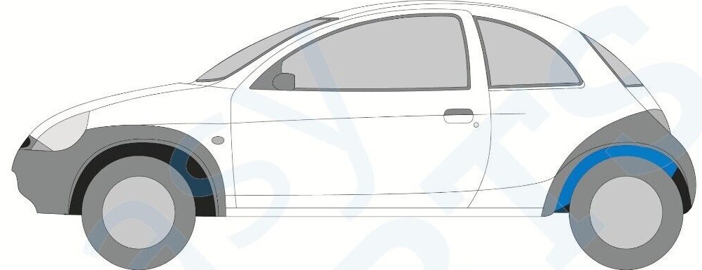 FORD KA 1996-2008 REAR INNER WHEEL ARCH REPAIR PANEL  / LEFT LH