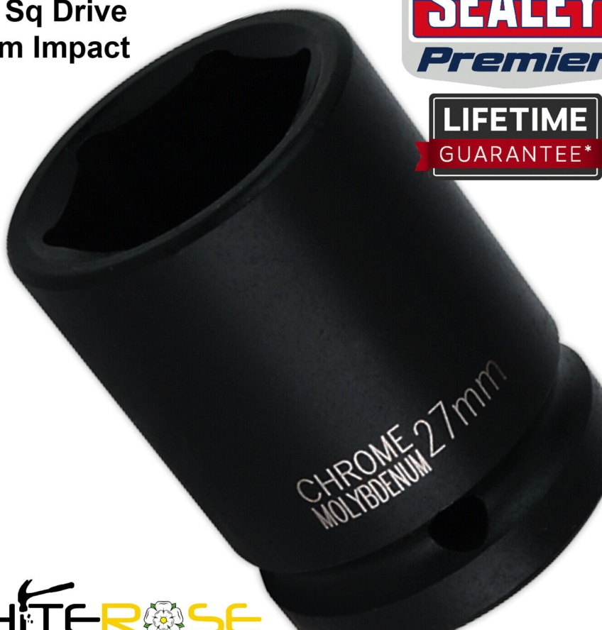 Sealey IS3427 Premier Impact Socket 3/4""Sq Drive 27mm