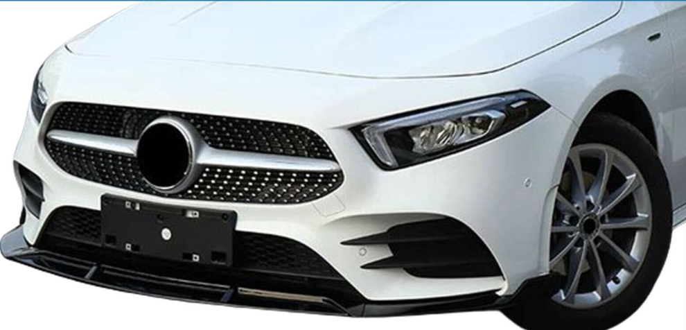 Fits Mercedes A-Class W177 Front Lip Splitter Spoiler Style Gloss New