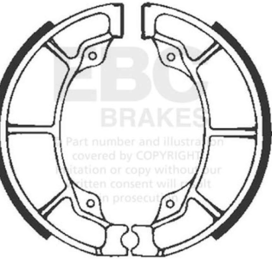 EBC Brake Shoe Set (5) Front Left for Sym Wolf 150 Scooter Type P125M 2000