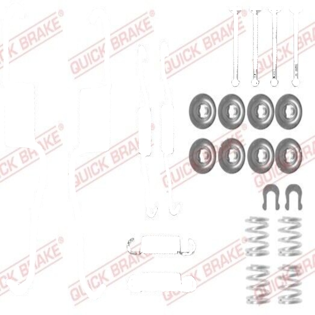 Rear QUICK BRAKE 105-0886 Accessory Kit, brake shoes for TOYOTA