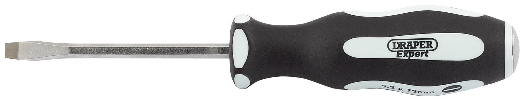 Draper 35176 'Pound Thru' Plain Slot Soft Grip Screwdriver 55 x 75mm