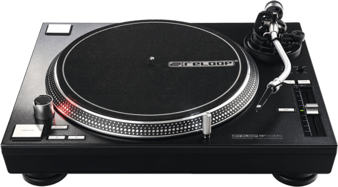 Reloop Rp-7000 Mk2 Direct Drive Turntable (Black) Black Rdjerp7000mk2b