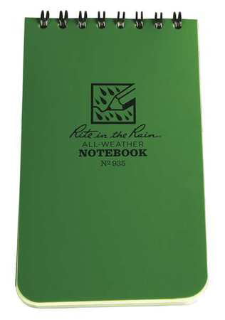Olive Green RITR Waterproof Notebook, Medium