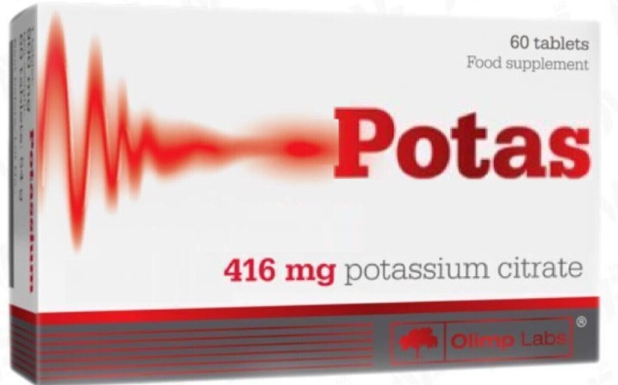 OLIMP POTAS potassium citrate mineral balance nervous system support 60 tabs