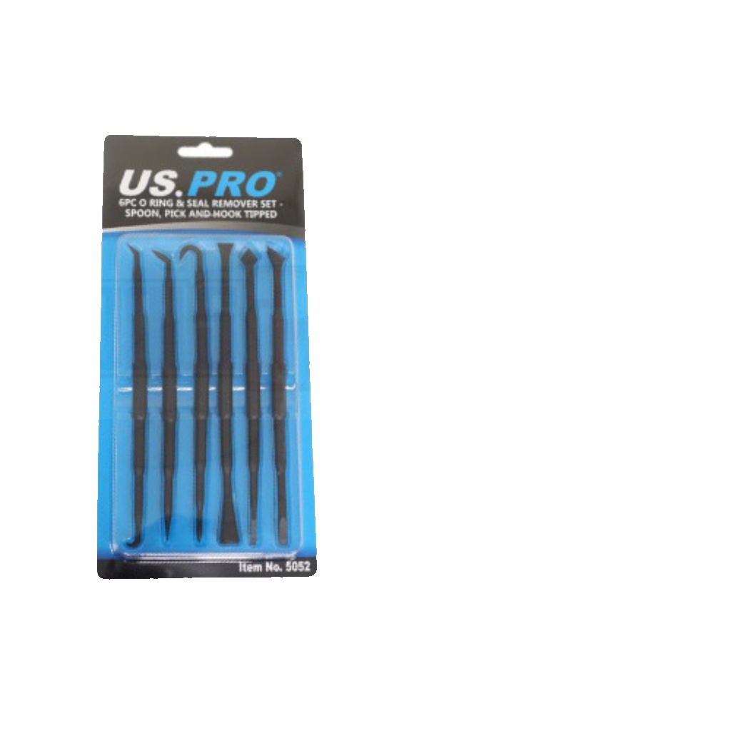 US PRO Tools 6pc O-Ring & Seal Remover Set, Spoon, Pick and Hooks Tipped 5052
