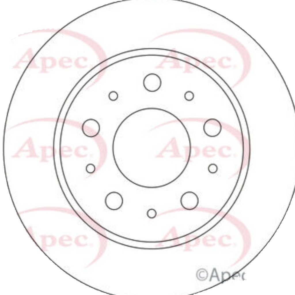 Apec Rear Brake Disc DSK3331 - OE High Quality Precision Engineered Part