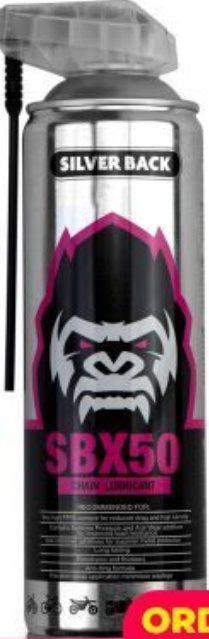 Silverback SBX50 PTFE Motorcycle Motorbike Chain Anti Fling Dry Lube 500ml