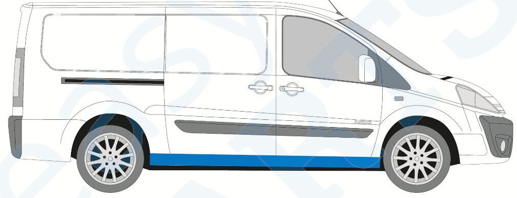 FIAT SCUDO CITROEN DISPATCH PEUGEOT EXPERT 2007- SILL REPAIR PANEL / RIGHT RH