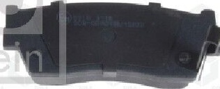 Front FEBI GERMANY 16656 Brake Pad Set, disc brake for SUZUKI