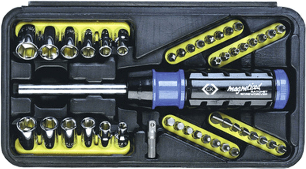 CK Tools T4826D Hi-Torque Ratchet Screwdriver Bit & Socket Set - 46 Piece
