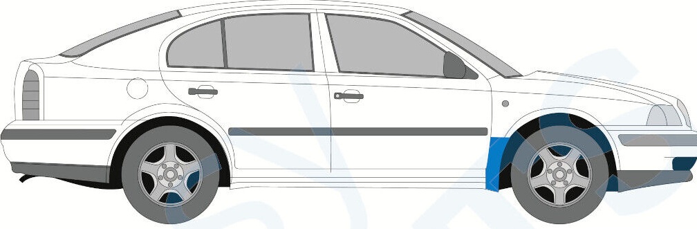 SKODA OCTAVIA I 1996-2010 FRONT WING REPAIR PANEL / RIGHT RH