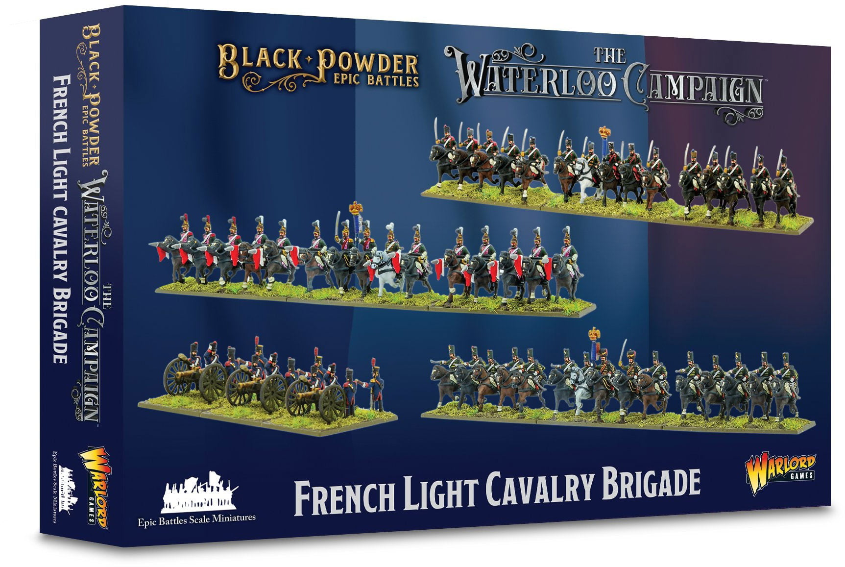Black Powder Epic Battles: Waterloo - French Light Cavalry Brigade - Warlord Gam
