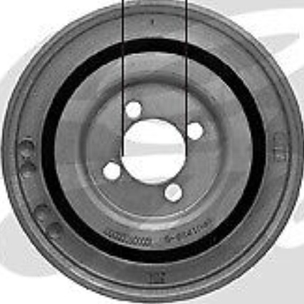 Crankshaft Pulley TVD1032 GATES for OPEL FIAT CITROËN PEUGEOT ALFA ROMEO SUZUKI