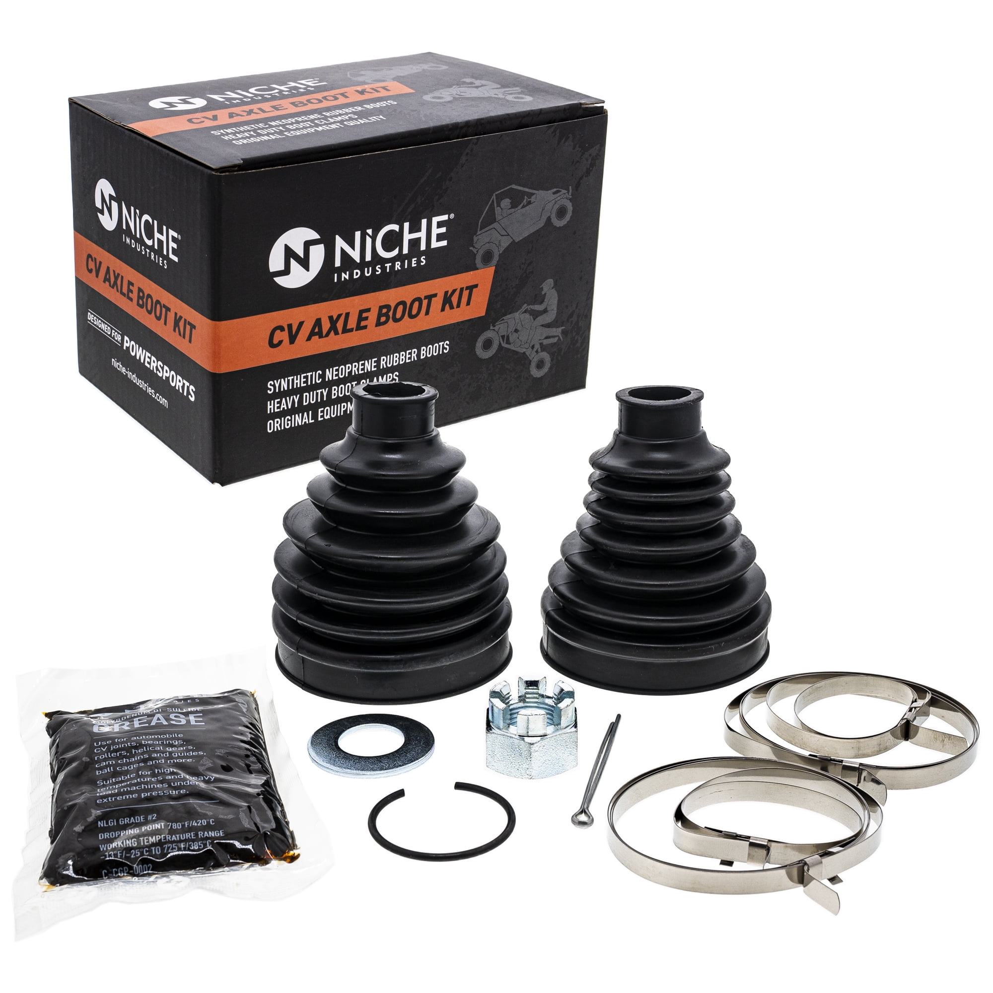 Nicchia Niche Rear Cv Axle Boot Kit For Polaris 2203332 2203547 Rzr 800 Efi Ut