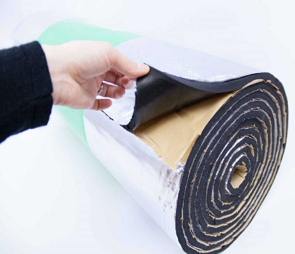 10mm Boat Insulation, Marine Sound Proofing Engine Adhesive Foil Thermal 5m HTX