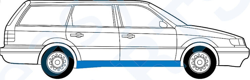 VOLKSWAGEN PASSAT B4 1993-1996 FULL SILL REPAIR PANEL ROCKER PANEL / RIGHT RH
