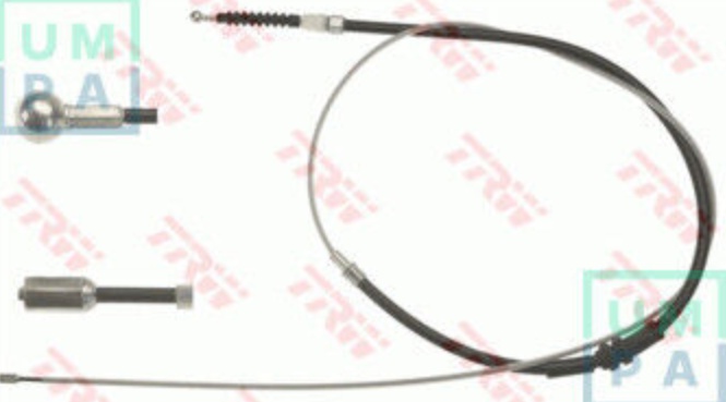 Left Rear TRW-OE GCH578 Cable Pull, parking brake for VW
