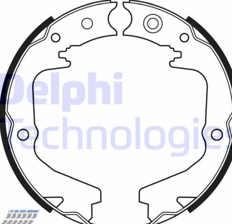Rear DELPHI-OE LS2170 Brake Shoe Set, parking brake for SUBARU