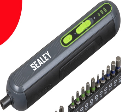 Sealey CP4VSD Cordless Screwdriver with Bit Set 4V 25pc