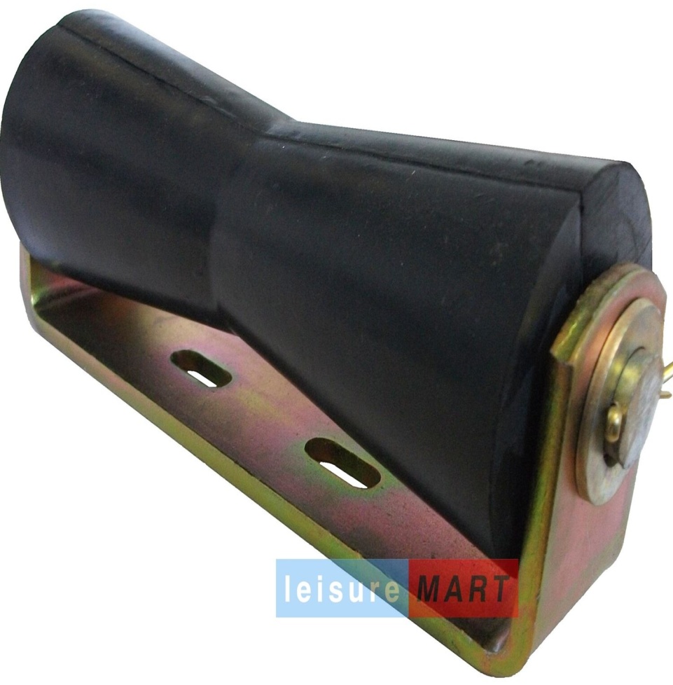 Boat Trailer Bracket 220mm Long with Keel V Roller 19mm Bore
