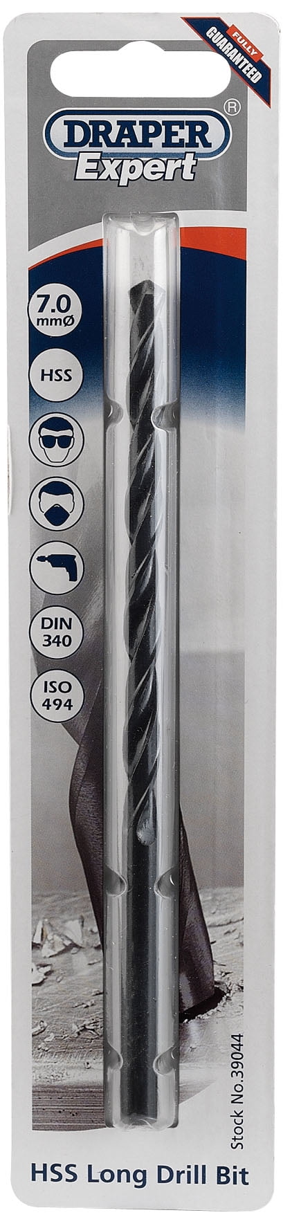 Draper Expert Hss Extra Long Drill Bit, X 156Mm Size 7.0