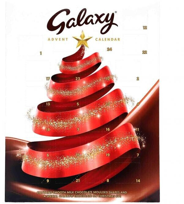 Galaxy Smooth Milk Chocolate Christmas Advent Calendar 110g