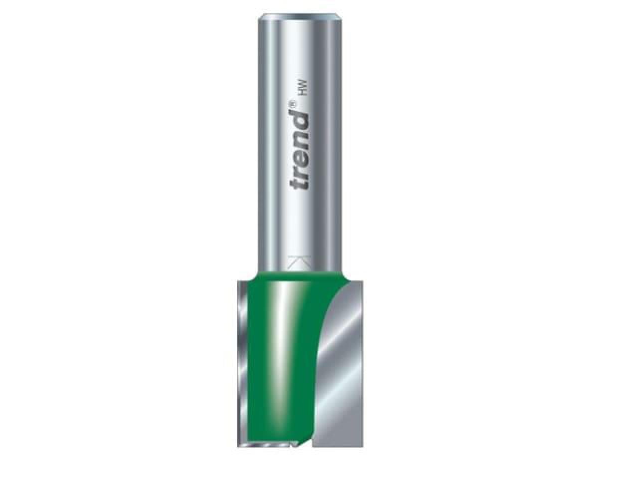Trend C024AX1/4TC CraftPro Two Flute Straight Router Cutter 15mm Dia x 25mm Cut