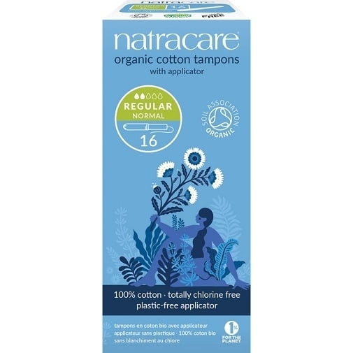 Natracare 16 Regular Normal Organic Cotton Tampons With Applicator - Image 2