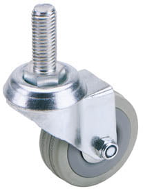 Draper 65475 Swivel Bolt Fixing Rubber Castor 75mm Diameter SWL 70kg